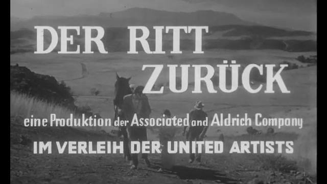 Der Ritt zurück Trailer SD (Deutsch) (1957)